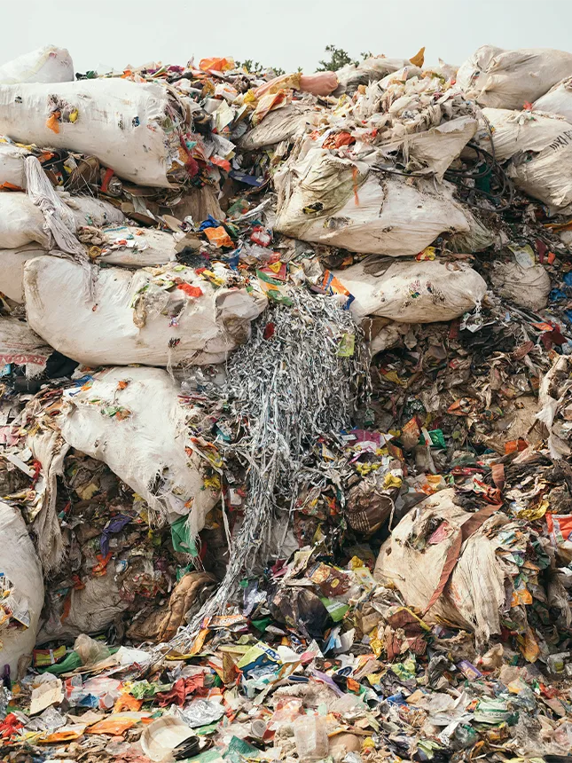 Detail of a landfill site (Photo)